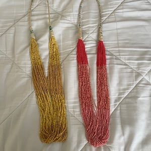 Bundle of two beaded necklaces